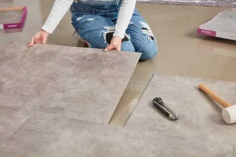 wineo Klick Vinyl Designboden zum Klicken Verlegung Renovierung DIY Fußboden verlegen